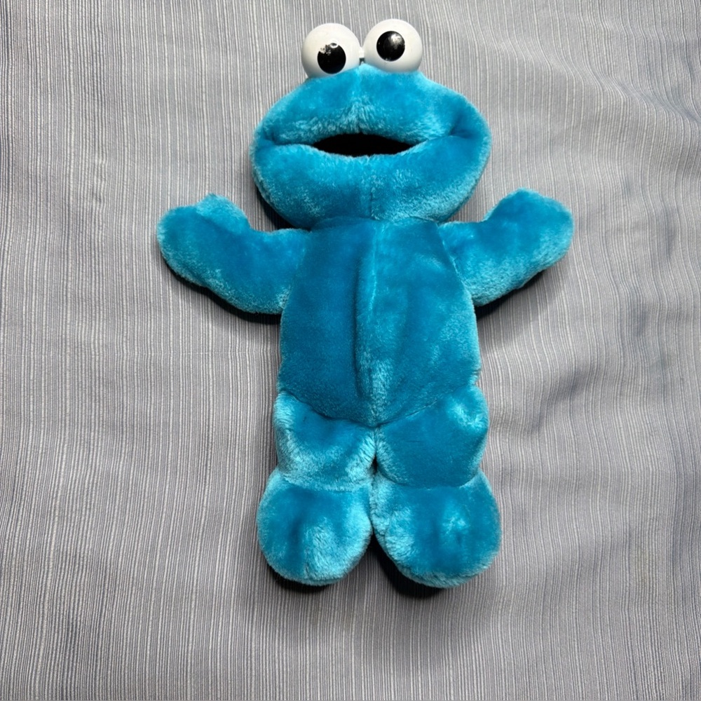 Vintage Cookie Monster  Blue Plush Toy for Kids